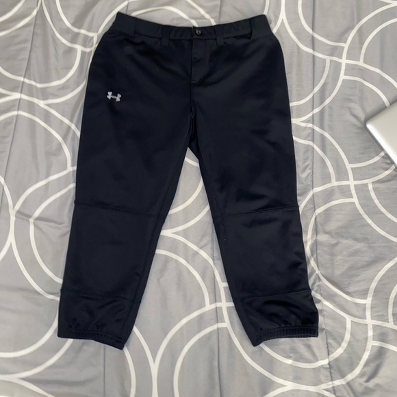 Under Armour Pants - UNDER ARMOUR Black Softball Pants
